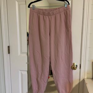 Pink hollister sweatpants